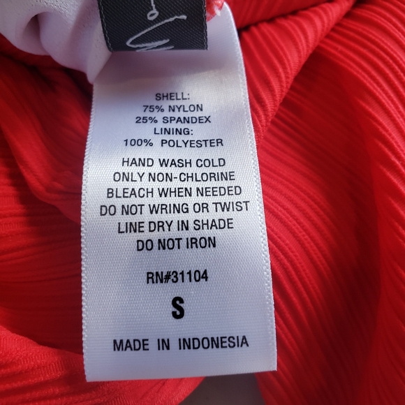 Wonderly Womens Red Ribbed One Piece Swimsuit NWT Memorial Day 4th July Sz Small - Picture 11 of 11